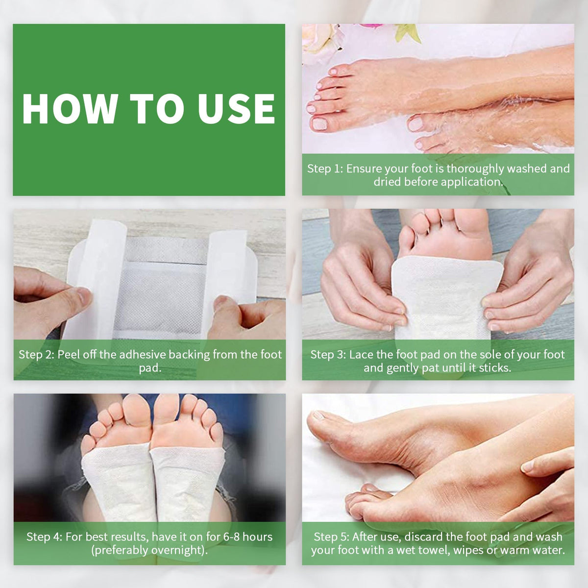 30 Pcs Sleep Foot Pads Natural Foot Patches Herbal Foot and Body Care