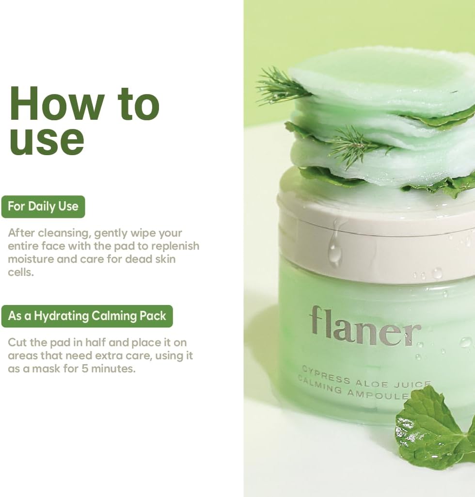 Cypress Aloe Calming Toner Pads 70 Sheets